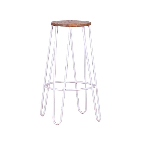 Nest Dream Tabouret industriel en bois de frêne (75cm) - Lisbonne