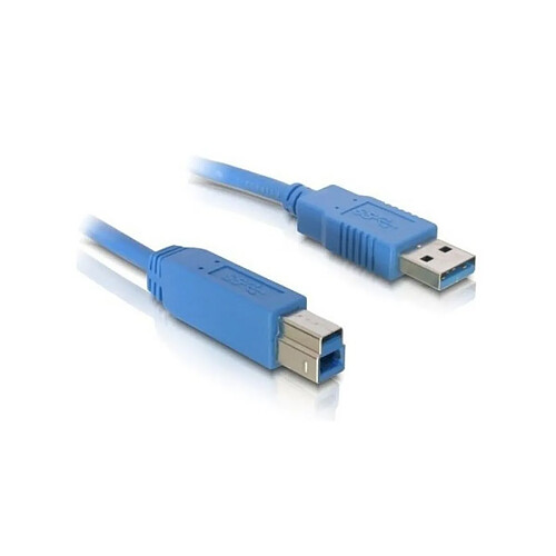 Câble USB A vers USB B DELOCK 82582 5 m Mâle vers Mâle Bleu