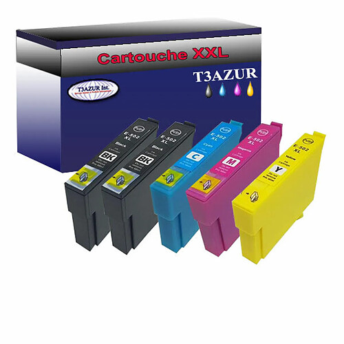 T3Azur 5x Epson T502XL -Compatible