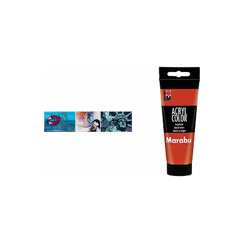 Marabu Peinture acrylique AcrylColor, 100 ml, orange 013 ()