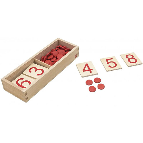 Apprendre à compter - mémo - jeu Montessori