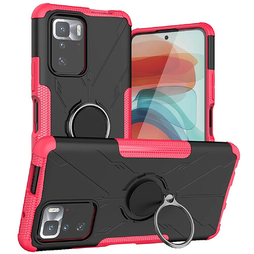 Coque en TPU anti-chute avec béquille pour votre Xiaomi Redmi Note 10 Pro 5G/Poco X3 GT - rose