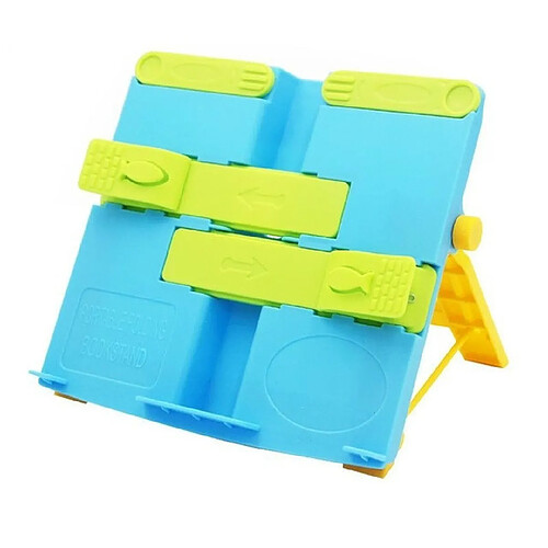 Wewoo 2 PCS Creative étagère pliante mise à niveau portable titulaire du livre étudiant se pliant bleu