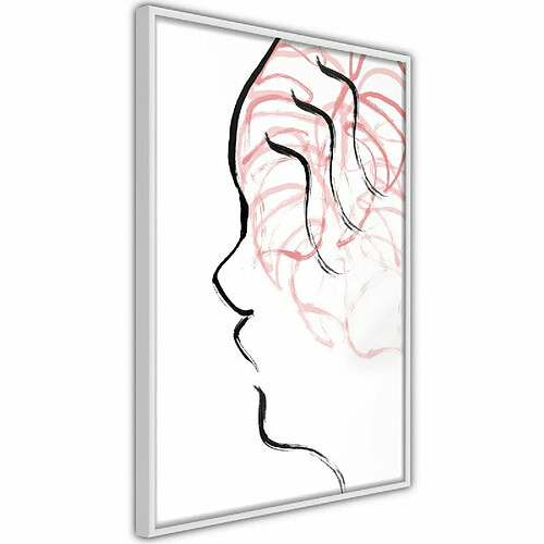 Paris Prix Affiche Murale Encadrée Agitated Thoughts 20 x 30 cm Blanc