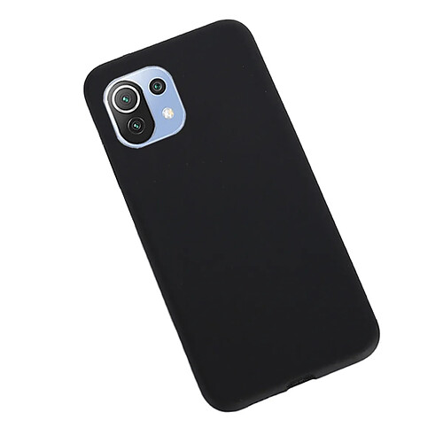 PHONECARE Coque en Silicone Liquide pour Xiaomi Mi 11 Lite 5G NE - Noir