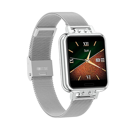 Chrono Montre Connectée Chronus ZL13 Étanche Bluetooth-Argent