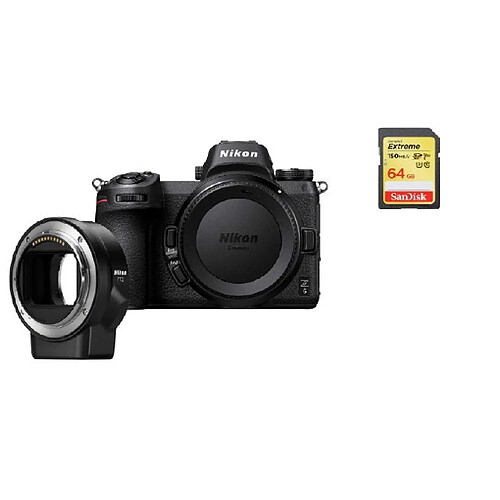 NIKON Z6 KIT FTZ Mount Adapter + 64GB SD card