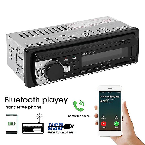 Universal JSD-520 Agradio Music Player Bluetooth Téléphone MP3 Remote Contrôle 12V Car