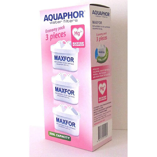 AQUAPHOR Maxor (B25) MG Pack 3 Cartouche filtrante Blanc 200 l