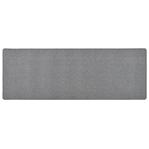 vidaXL Tapis de couloir Gris foncé 50x150 cm