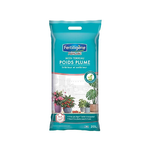 FERTILIGENE Mon Terreau Poids Plume Intérieur & Extérieur - 20 L