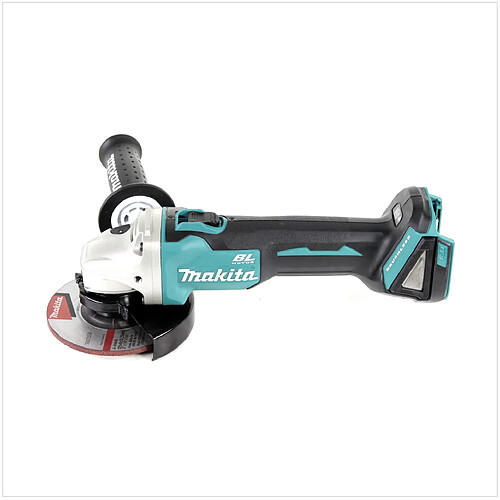 Makita DGA 504 T1J 18 V Meuleuse sans fil Ø 125 mm brushless + Coffret de transport MAKPAC + 1x Batterie BL 1850 5,0 Ah - sans Chargeur