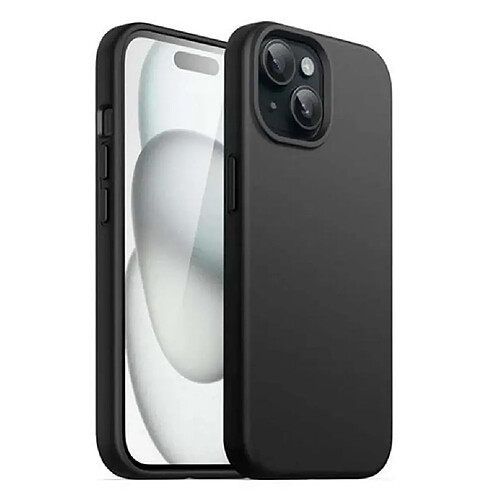 Htdmobiles Coque pour Apple iPhone 15 Plus - housse etui silicone gel fine + film ecran - NOIR