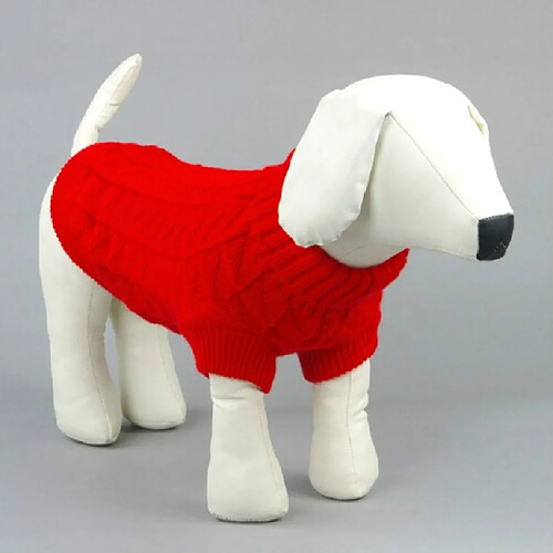 Wewoo Pull de chien de couleur unie très élastique Teddy Dog ClothesTaille S Rouge