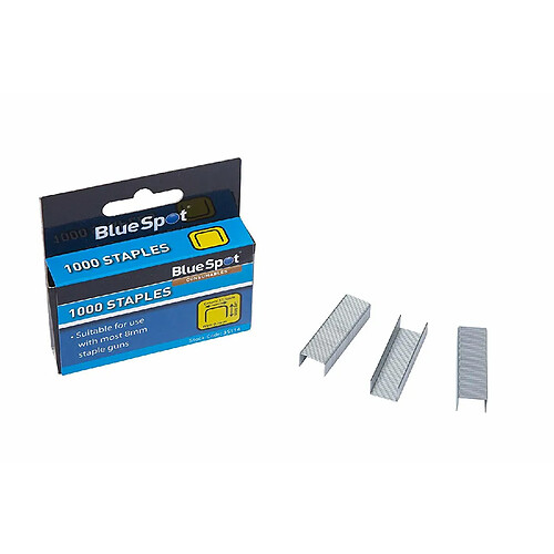 Blue Spot Tools 35114 Couronne Agrafes à fil plat style, Argent