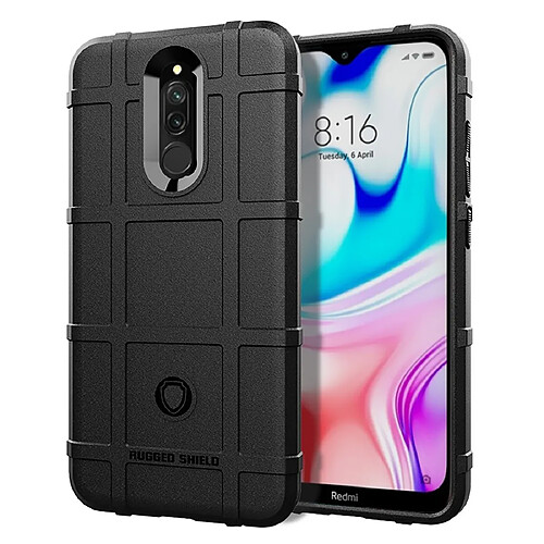 Wewoo Coque Souple Pour Xiaomi Redmi 8 Housse TPU antichoc à couverture totale Noir