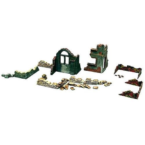 Italeri Accessoires de décor de guerre 1/72 : Murs et ruines : Set 1