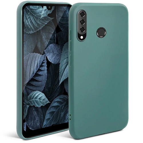 Moozy Minimalist Series Coque en silicone pour Huawei P30 Lite, bleu gris - Finition mate fine et souple en TPU