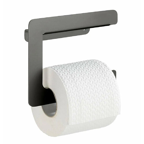 Wenko 23896100 Dérouleur Papier WC Montella, Aluminium Inoxydable, 17 x 14 x 5, cm, Anthracite