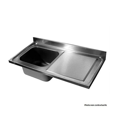 Plonge Evier Inox Professionnelle Gamme 700 - L 1400 mm - Combisteel