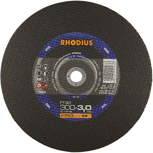 Disque de coupe FT30 300 x 3,0mm Rhodius(Par 25)