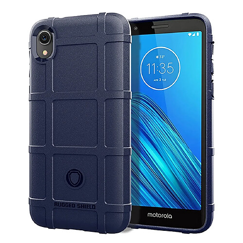 Wewoo Coque Souple Housse TPU antichoc à couverture totale pour Motorola E6 bleue