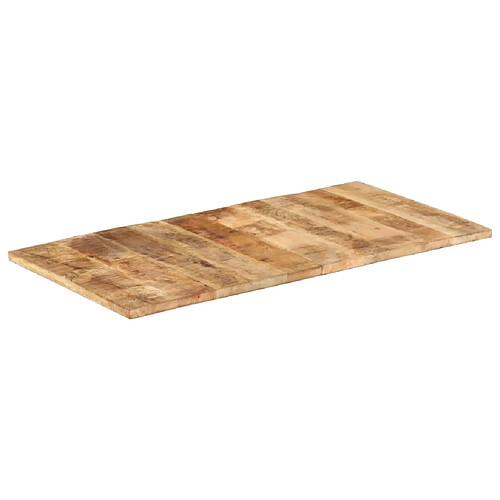 vidaXL Dessus de table bois de manguier solide 25-27 mm 120x60 cm