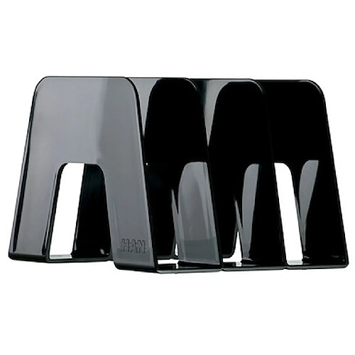 HAN Porte-revues SORTER, A4, 3 compartiments, noir - Lot de 2