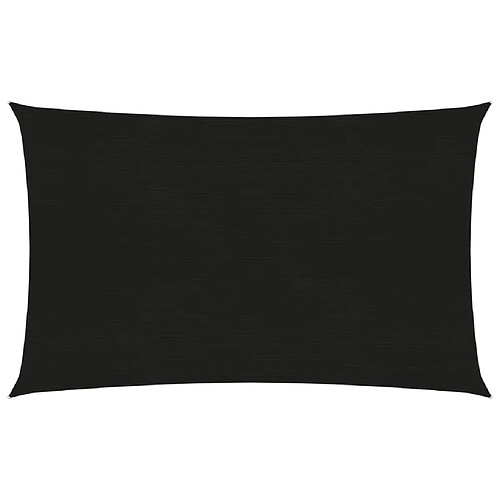 ComfortXL Voile D'ombrage 160 G/m² Noir 2x4,5 M Pehd