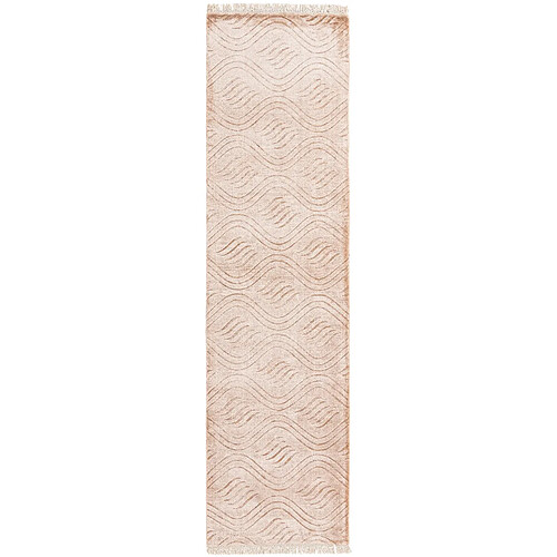 Vidal Tapis de couloir en laine 305x81 brun Darya