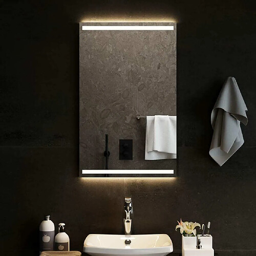 Maison Chic Miroir à LED,Miroir Lumineux LED pour salle de bain,Miroir decoration 50x80 cm -MN15107