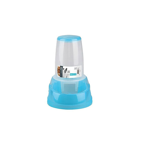 MPETS Distributeur de croquettes FOOD DISPENSER - Pour chat et chien - 1500ml - Bleu