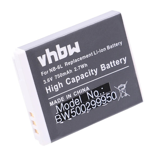 vhbw Batterie LI-ION compatible avec CANON, remplace NB-6L