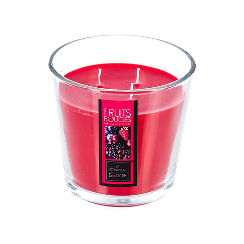 Atmosphera, Createur D'Interieur Bougie parfumée 3 mèches Ø 13,5 cm - Fruits rouges - Atmosphera