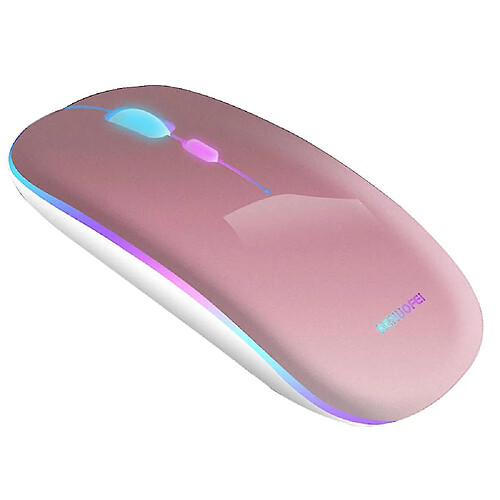 Universal Souris rechargeable sans fil souris portable USB avec lumière LED