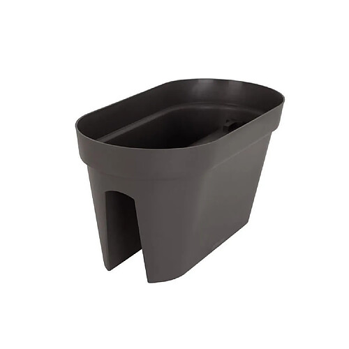 ARTEVASI Jardiniere pour balcon Capri - 30 x 60 x H 30 cm - 26,8 L - Gris anthracite