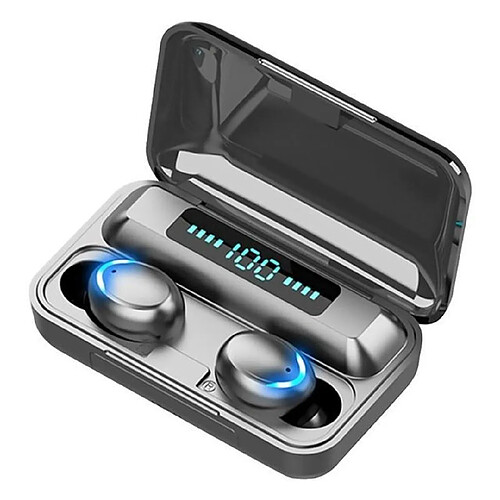 Chrono Écouteur Bluetooth, Casque Bluetooth 5.0 Sport Écouteurs sans Fil, 3D Hi-FI Stéréo 40 Heures Oreillette Bluetooth avec Micro Intégré, IPX7 Étanche, Anti-Bruit CVC 8.0 pour iphone Android Samsung(Noir)