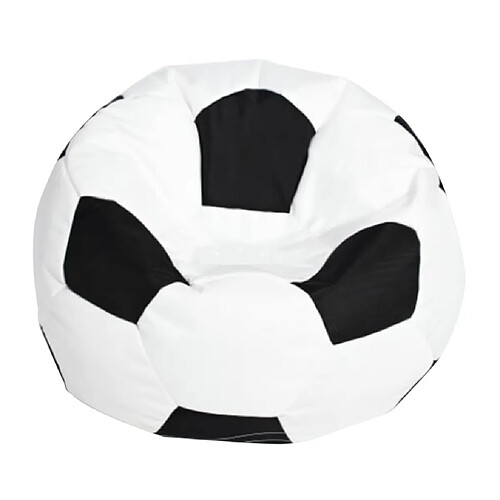 Football Imprimé Oxford Pouf Housse Canapé Housse Jouet Sac De Rangement Blanc