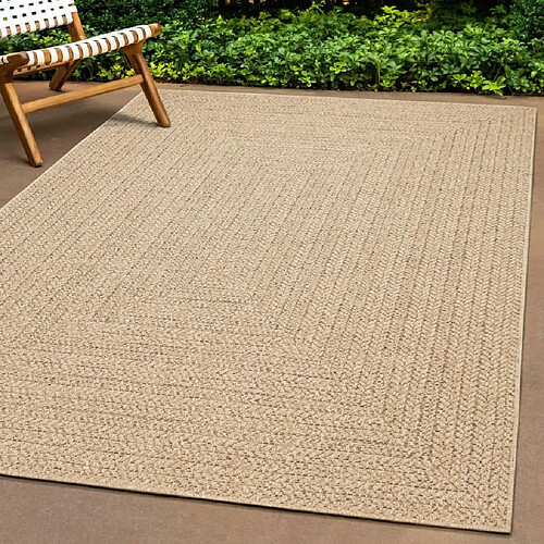 vidaXL Tapis ZIZUR 200x200 cm aspect de jute intérieur et extérieur