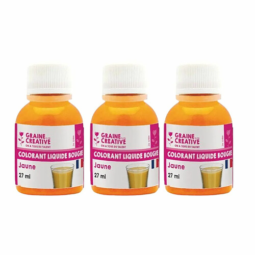 Graines Creatives Colorant pour bougie 81 ml - jaune