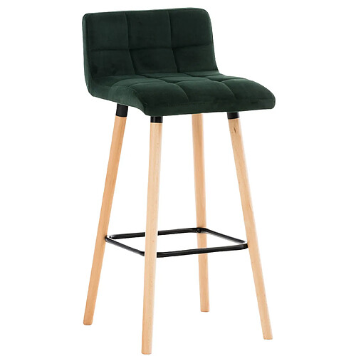 Non Tabouret de bar en velours Lincoln