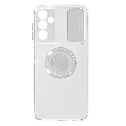 Avizar Coque pour Galaxy A14 4G et 5G avec Cache Caméra Coulissant Bague Support blanc