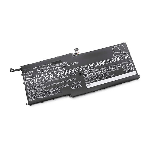 vhbw Batterie compatible avec Lenovo ThinkPad X1C yoga, X1C yoga Carbon, X1 Yoga, X1 Yoga 2017 ordinateur portable (3300mAh, 15,2V, Li-polymère)