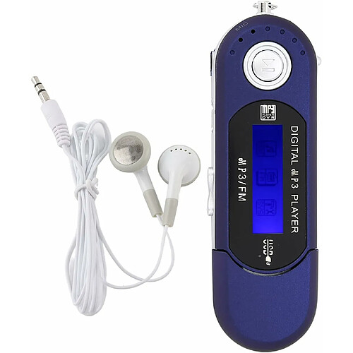 Vendos85 Lecteur MP3 32 Go Compact et Portable bleu