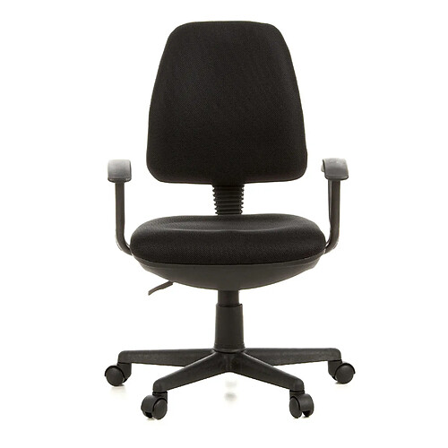 Siège de bureau / Siège pivotant CITY 10, tissu maille noir hjh OFFICE