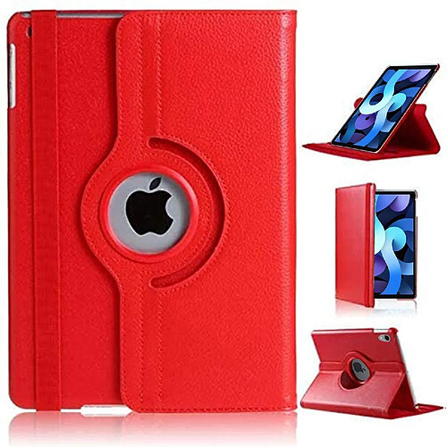 Xeptio Etui rotatif rouge pour Apple iPad Air 13 2024 avec coque cover protection interne - Housse 360 degrés iPad Air 13 pouces (M2)