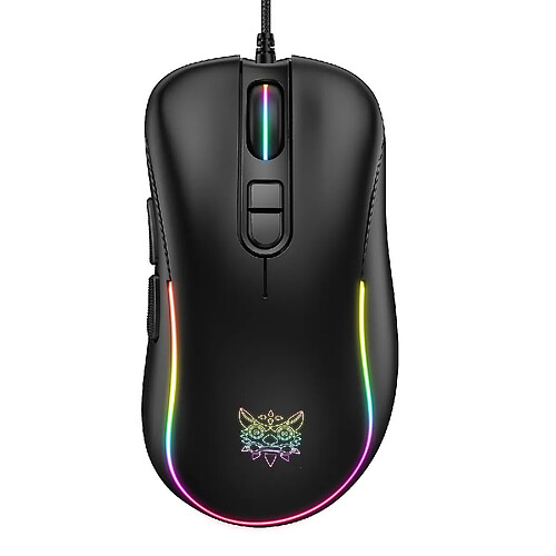 Universal Souris de jeu câblée haute performance, 7200 dpi, RVB, poids réglables