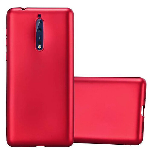 Cadorabo Coque Nokia 8 2017 Etui en Rouge