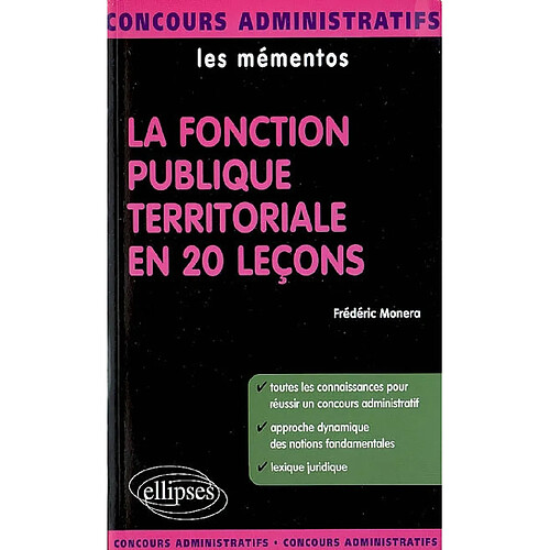 La fonction publique territoriale en 20 leçons · Occasion