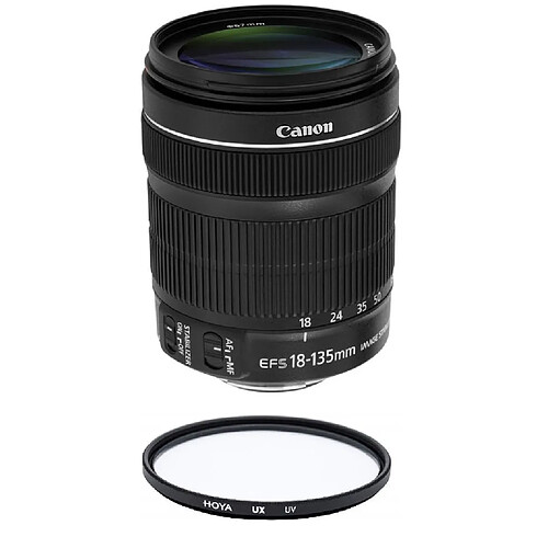 CANON EF-S 18-135mm F3.5-5.6 IS STM (White Box) + HOYA UX UV 67mm Filter